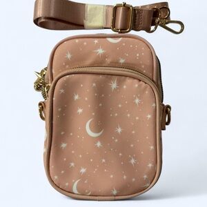 Lunar Charm Tan Crossbody Bag